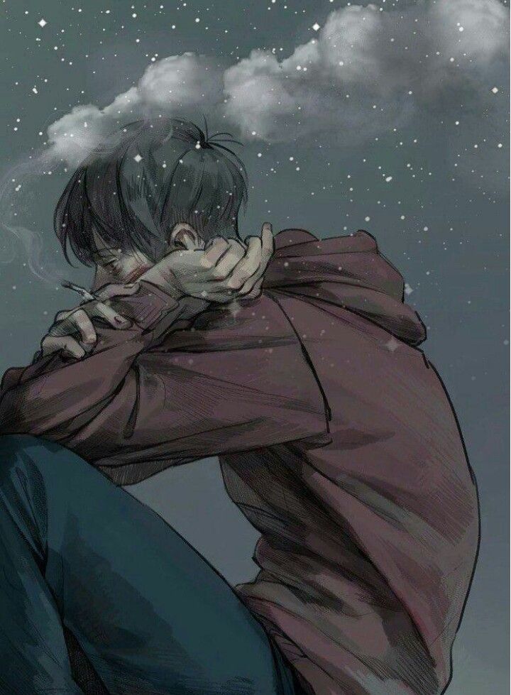 Sad Aesthetic Anime Smoking Pfp - IMAGESEE