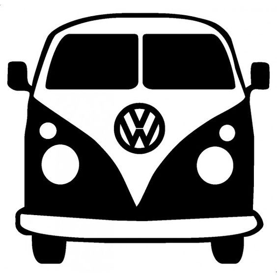 free vw bus clipart | Vw art, Cricut, Vw bus