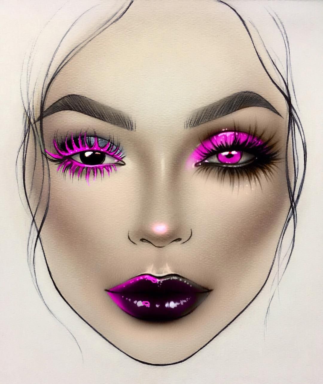 #artist @milk1422 ⭐️ 👑 💖🖤 #illamasqua #myart #myartistcommunity # ...