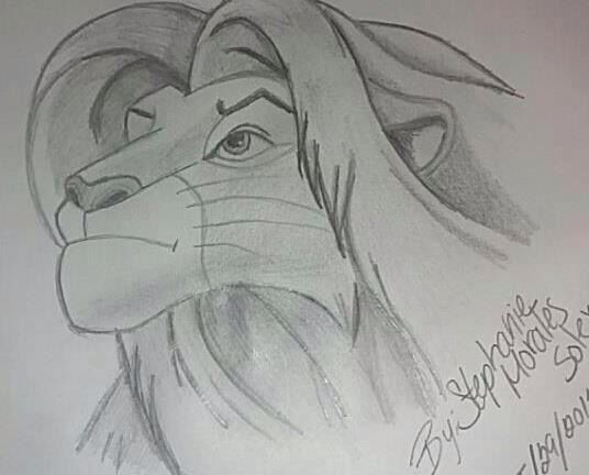 My drawings of Simba Walt Disney | Girl drawing sketches, Sketches ...