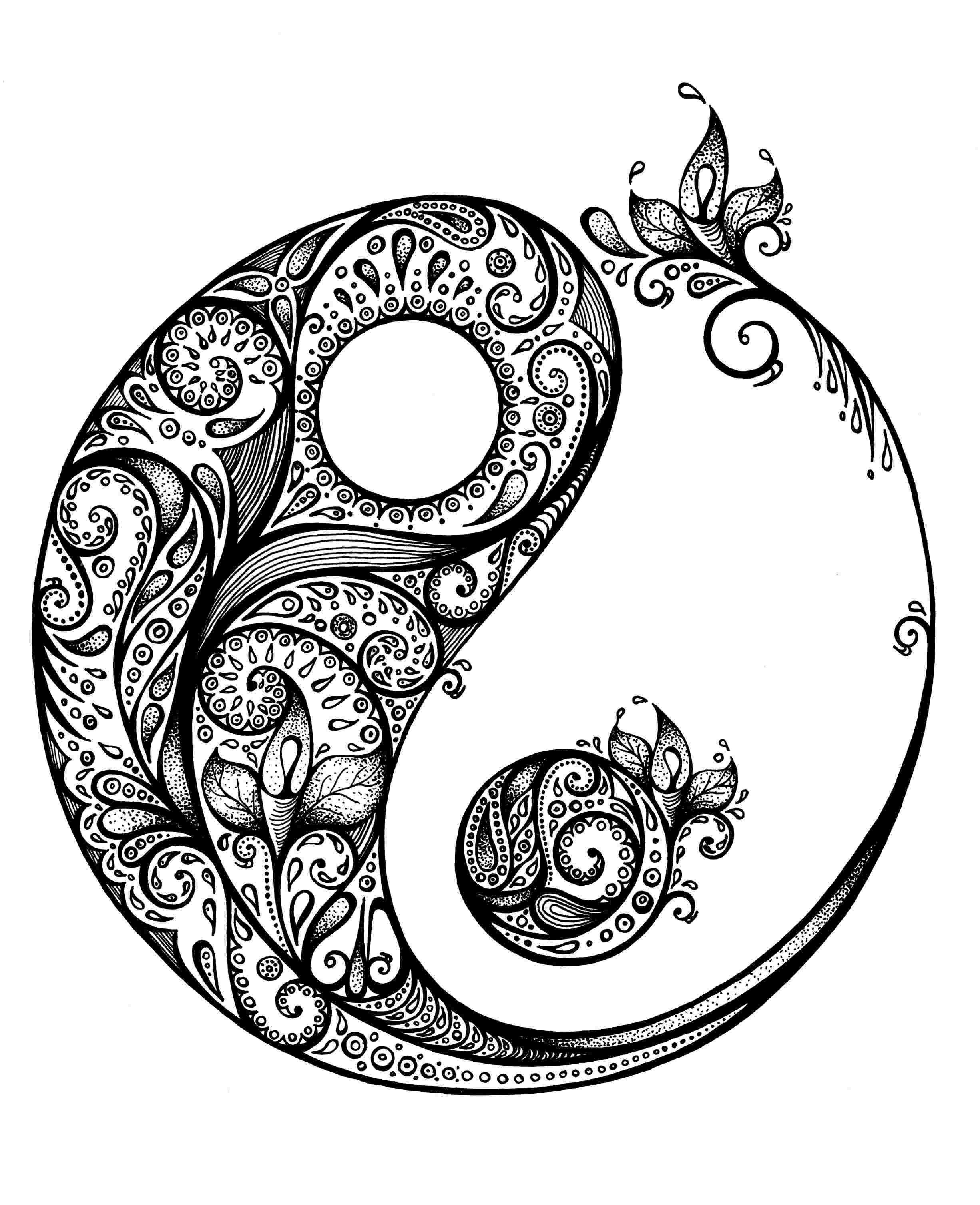 Yin Yang Coloring Page Free Printable Coloring Pages For Kids | Images ...