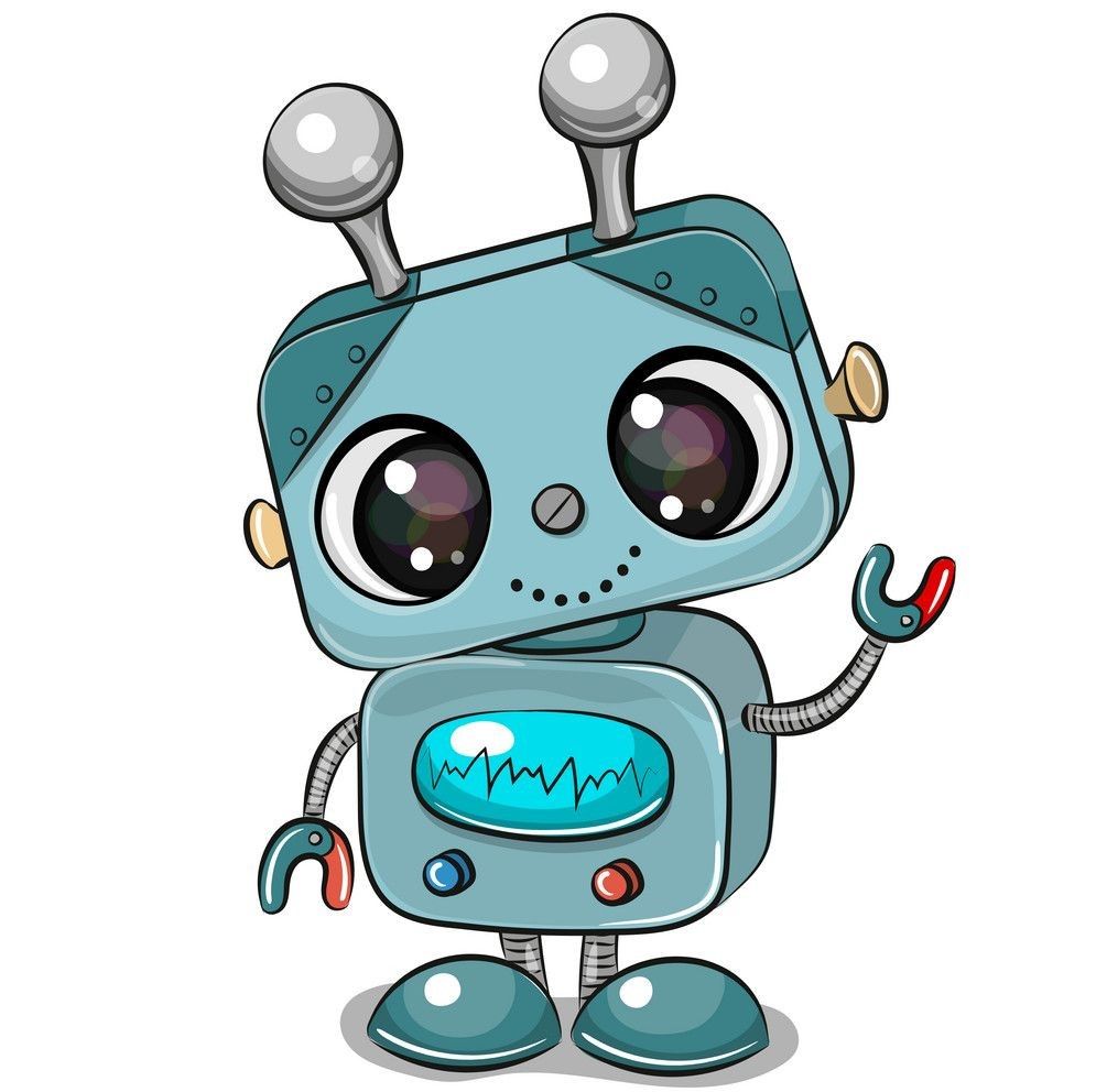 Robot Illustration, Illustrations, Robot Cartoon, Cute Cartoon, Cartoon ...