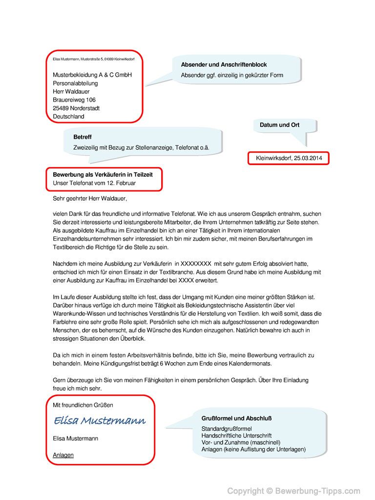 Word Anschreiben Format - MosOp