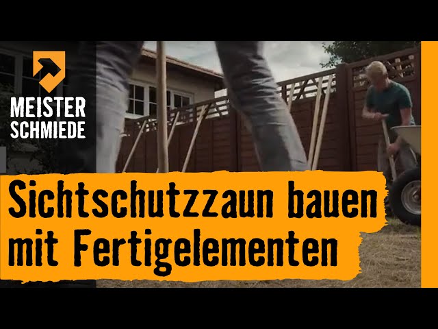 
							Sichtschutz bauen aus Fertigelementen
						