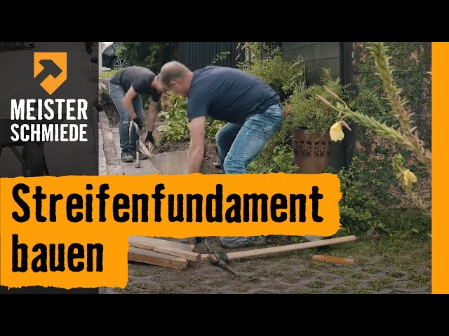 
							Streifenfundament bauen
						