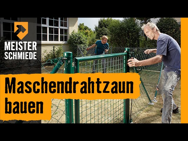 
							Maschendrahtzaun bauen
						