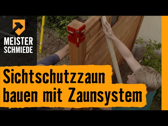 
							Sichtschutz bauen mit Zaunsystem
						