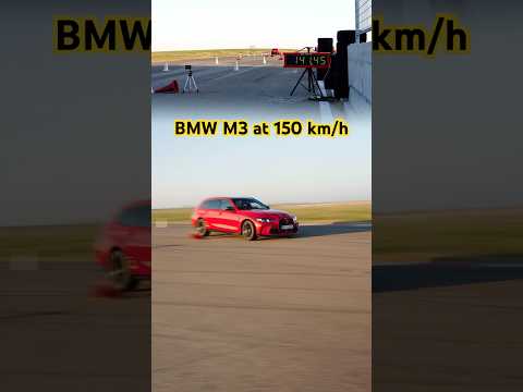 BMW M3 Braking at 150 km/h