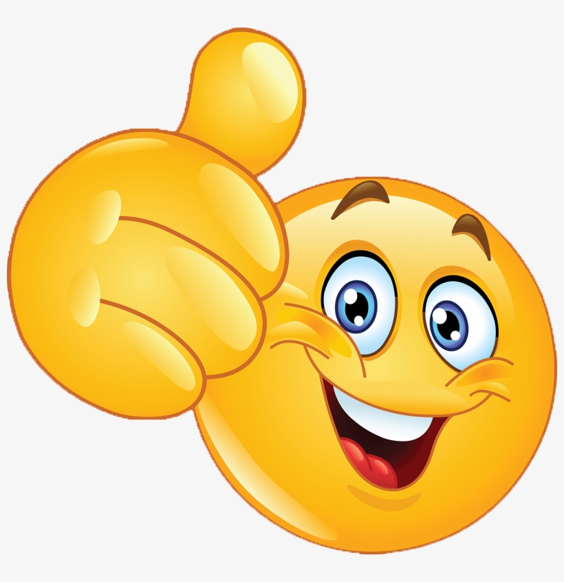 Happy Face Thumbs Up Emoticon