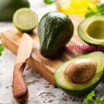 Avocados on a counter