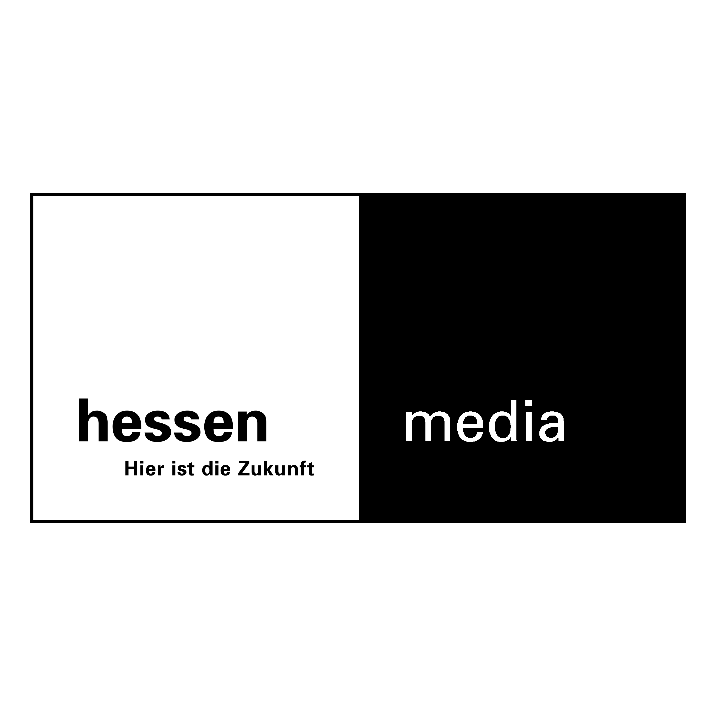 Hessen media Logo black and white