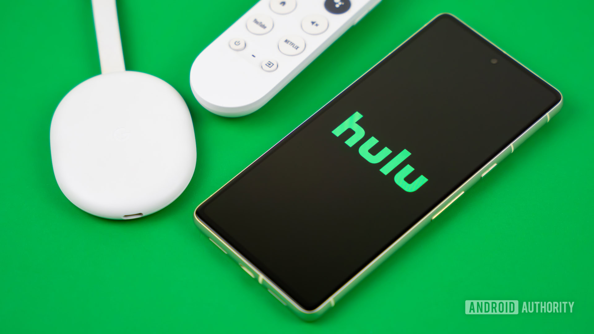 Hulu logo on smartphone stock photo (4)