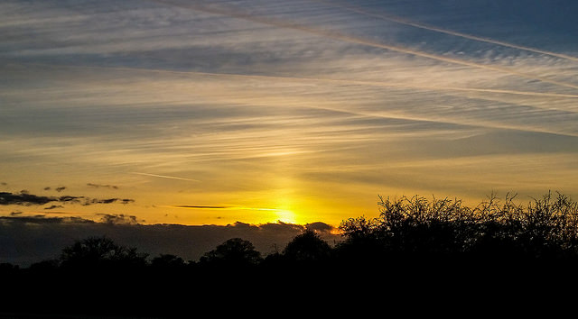 Sun pillar by Mary Spicer