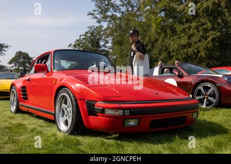 1988 Porsche 930 Turbo Ruf BTR on display at the Salon Privé motor show held at Blenheim Palace on the 5th September 2021 Stock Photo