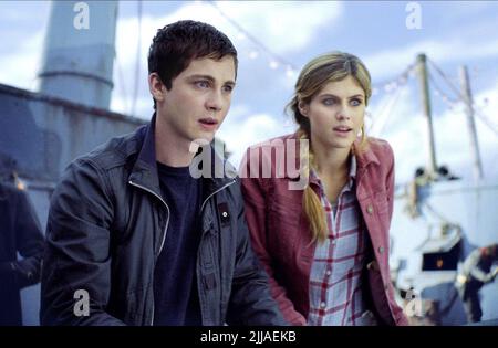 LOGAN LERMAN, ALEXANDRA DADDARIO, PERCY JACKSON: SEA OF MONSTERS, 2013 Stock Photo