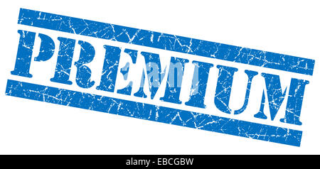 Premium grunge blue stamp Stock Photo