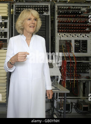 Prince and Duchess visit Bletchley Park Stock Photo