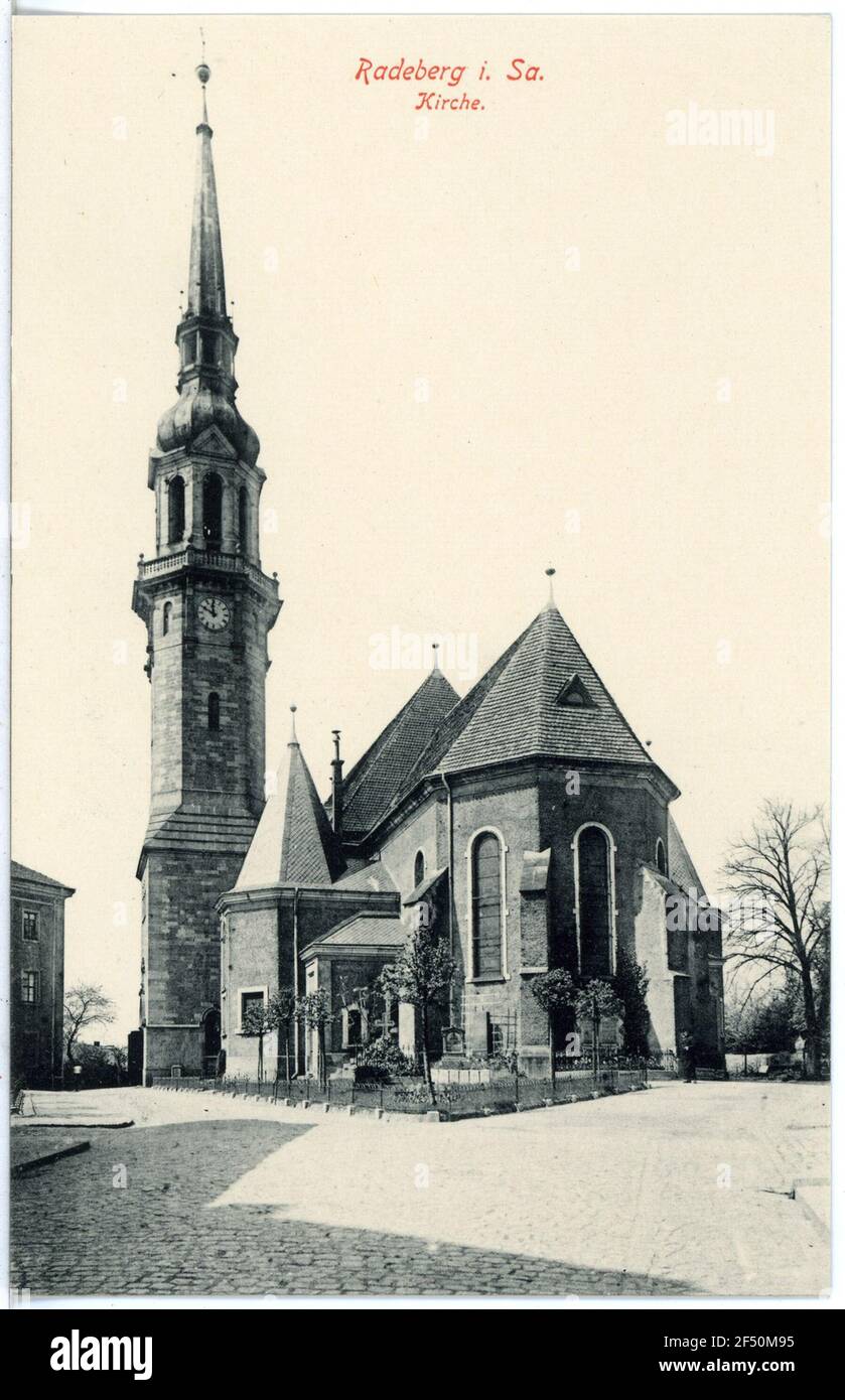 church Radeberg. church Stock Photo