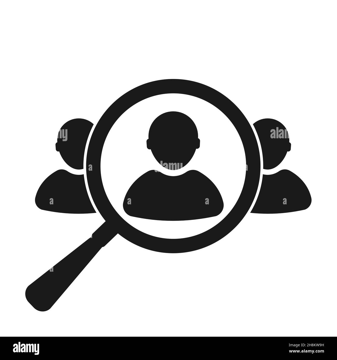 Search job vacancy icon Stock Vector