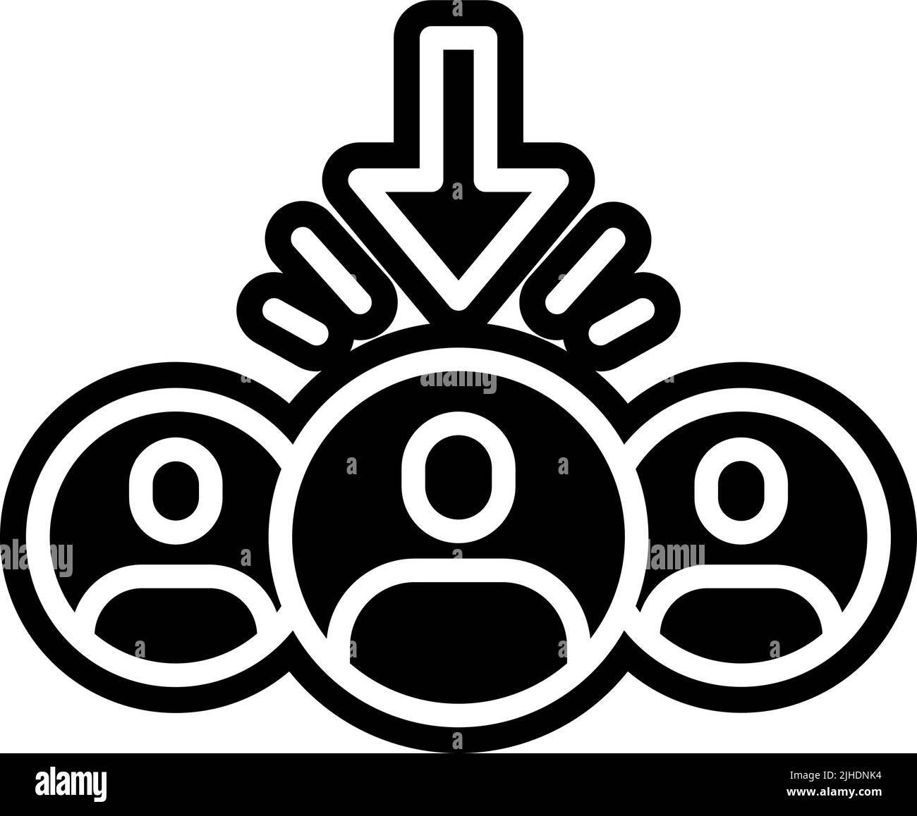 Recruitment chosen . Stock Vector