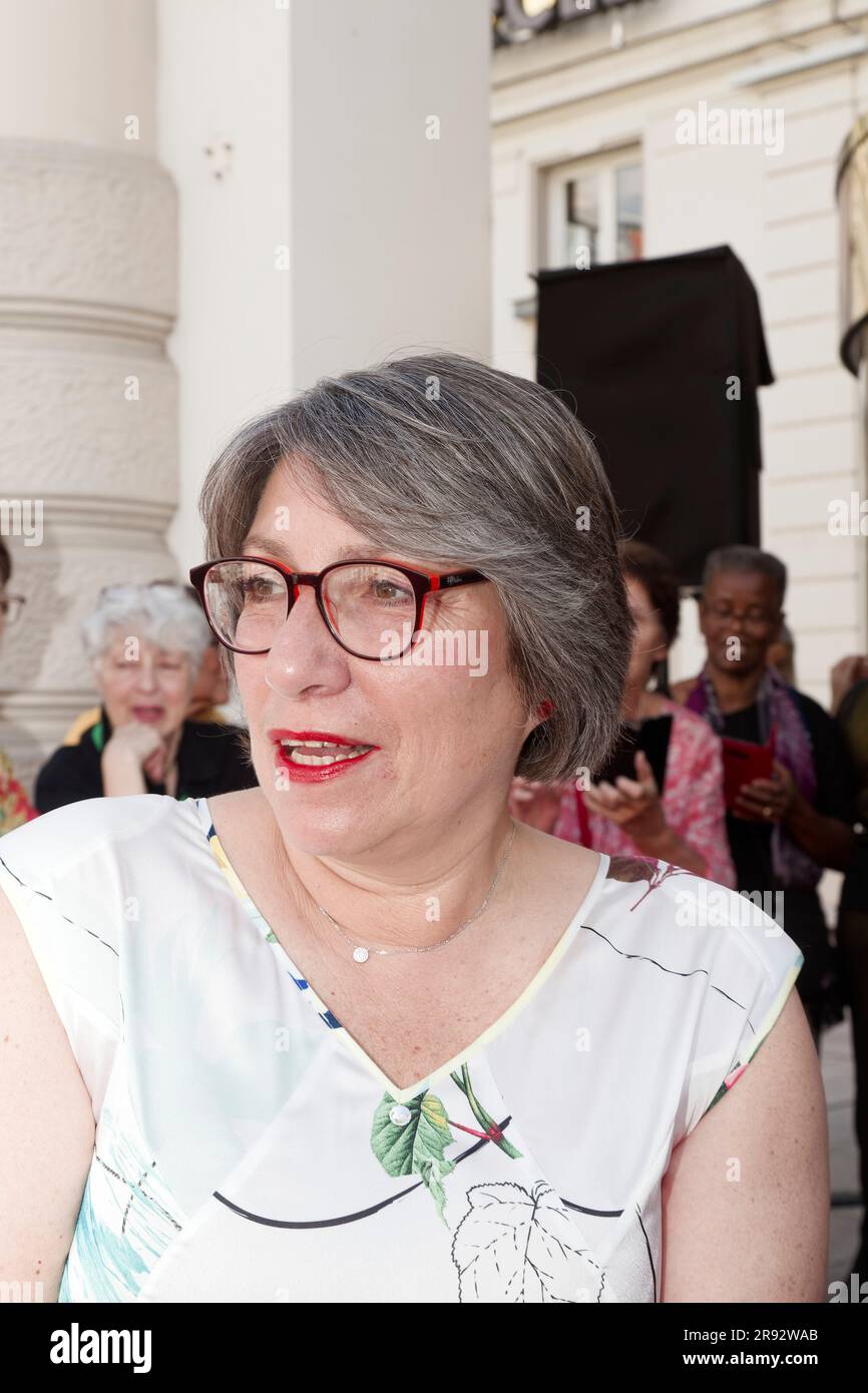 Aix-Les-Bains, 2023.6th June, 2023. Valerie Thuillier attends the French Film and Gastronomy Festival in Aix-Les-Bains, France Stock Photo