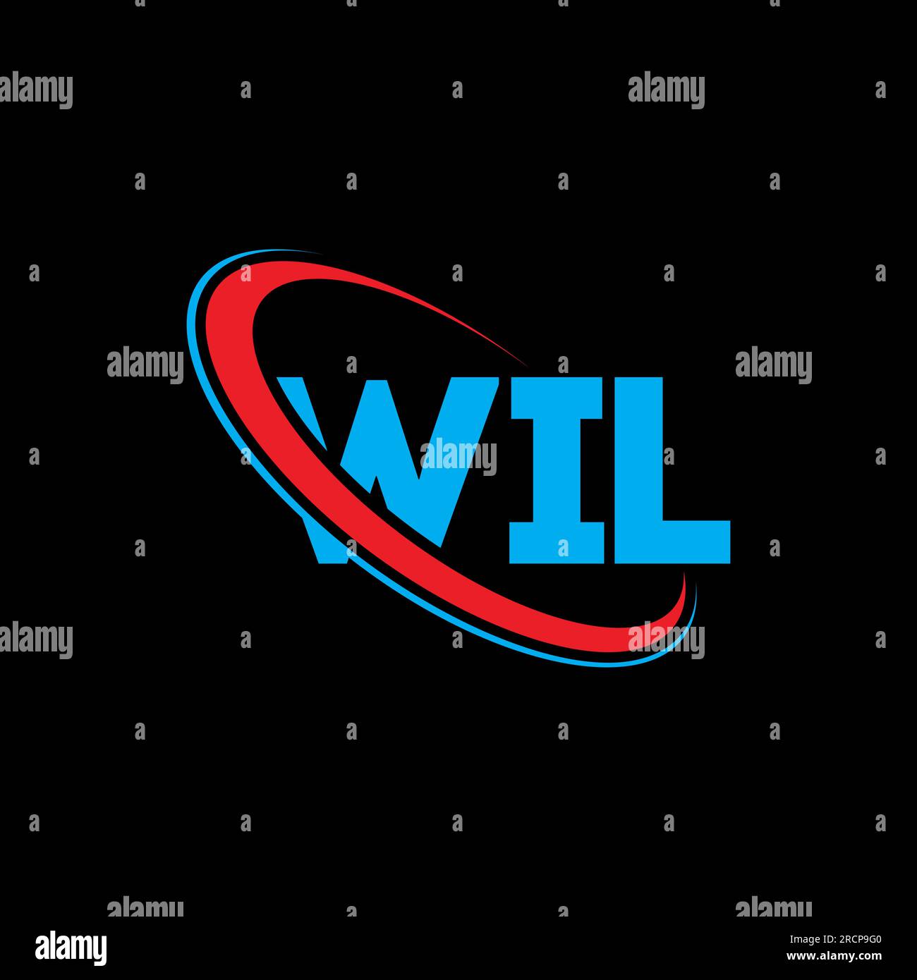 WIL logo. WIL letter. WIL letter logo design. Initials WIL logo linked with circle and uppercase monogram logo. WIL typography for technology, busines Stock Vector