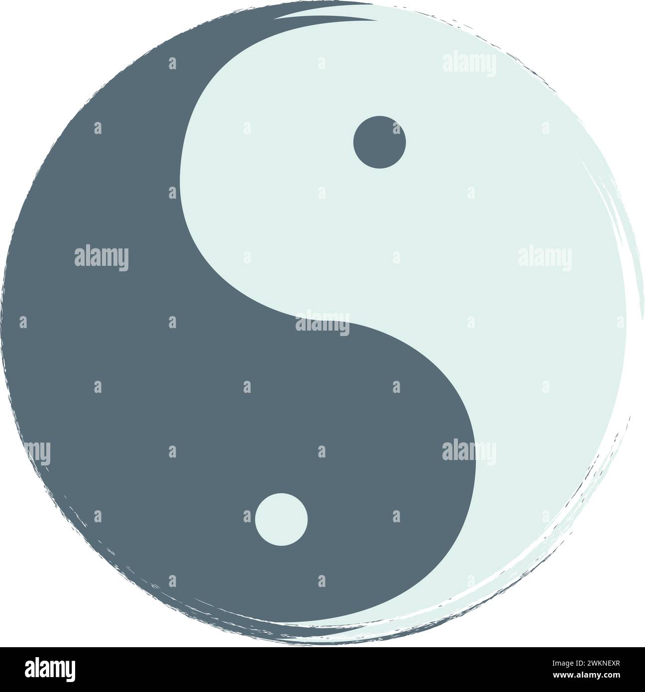 Colored yin yang symbol Vector Stock Vector Image & Art - Alamy