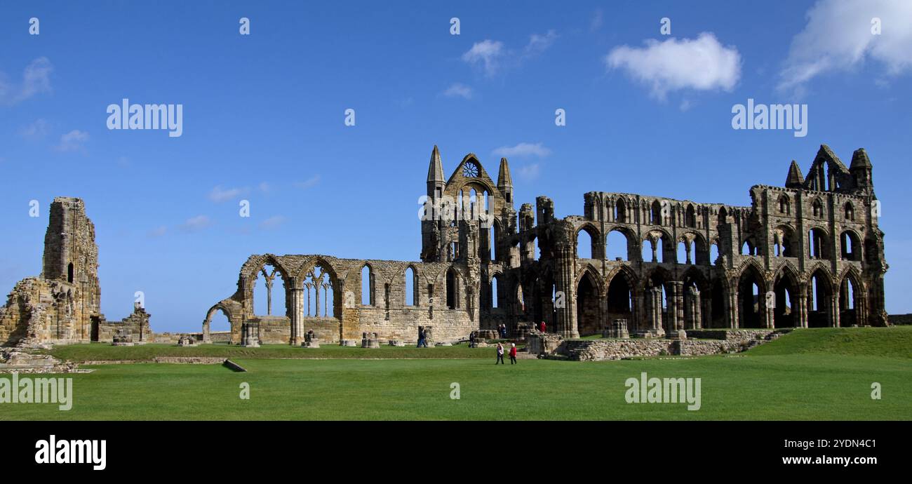 Whitby Abbey, southern aspect Stock Photo