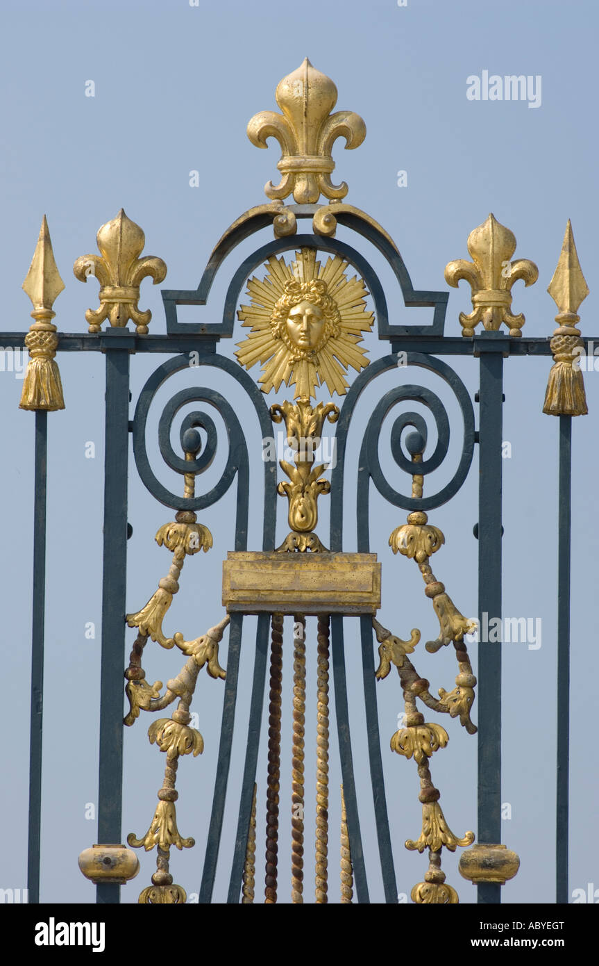 detail of château de Versailles gate Stock Photo