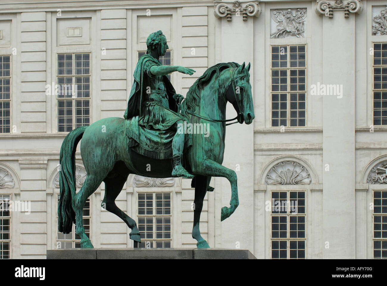 JOSEFSPLATZ, VIENNA. AUSTRIA Stock Photo