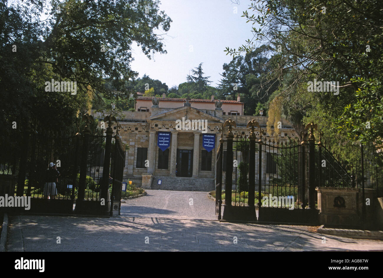 Entrance to Napoleon's Museum Elba Stock Photo