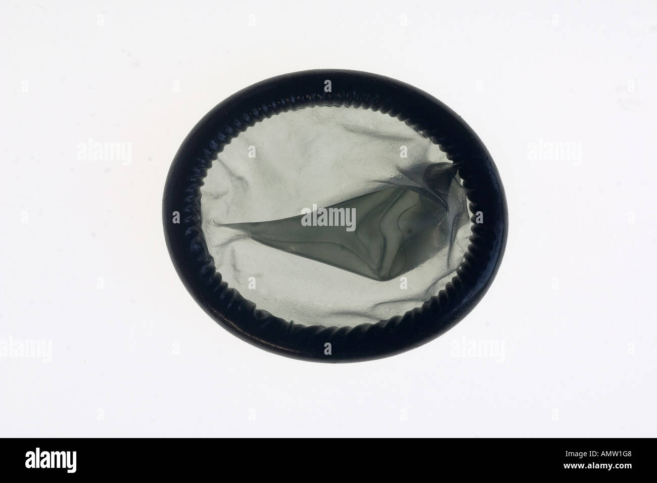 Condom, black Stock Photo