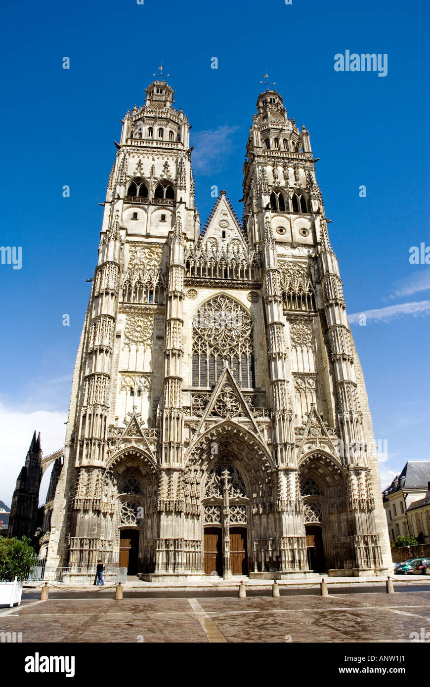 Tours Cathedral Stock Photo