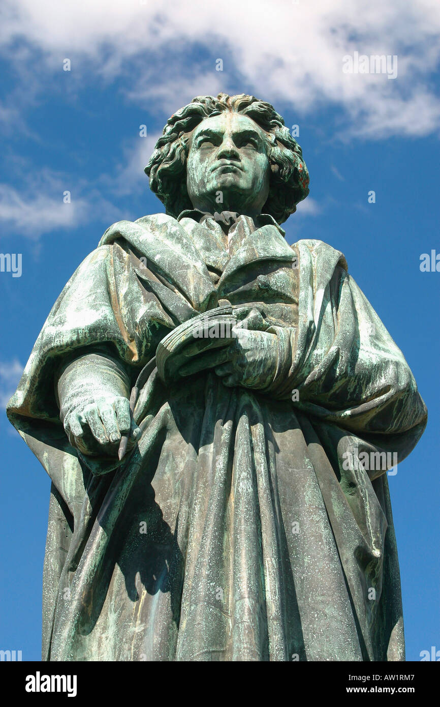 Beethoven monument, Bonn, Germany Stock Photo