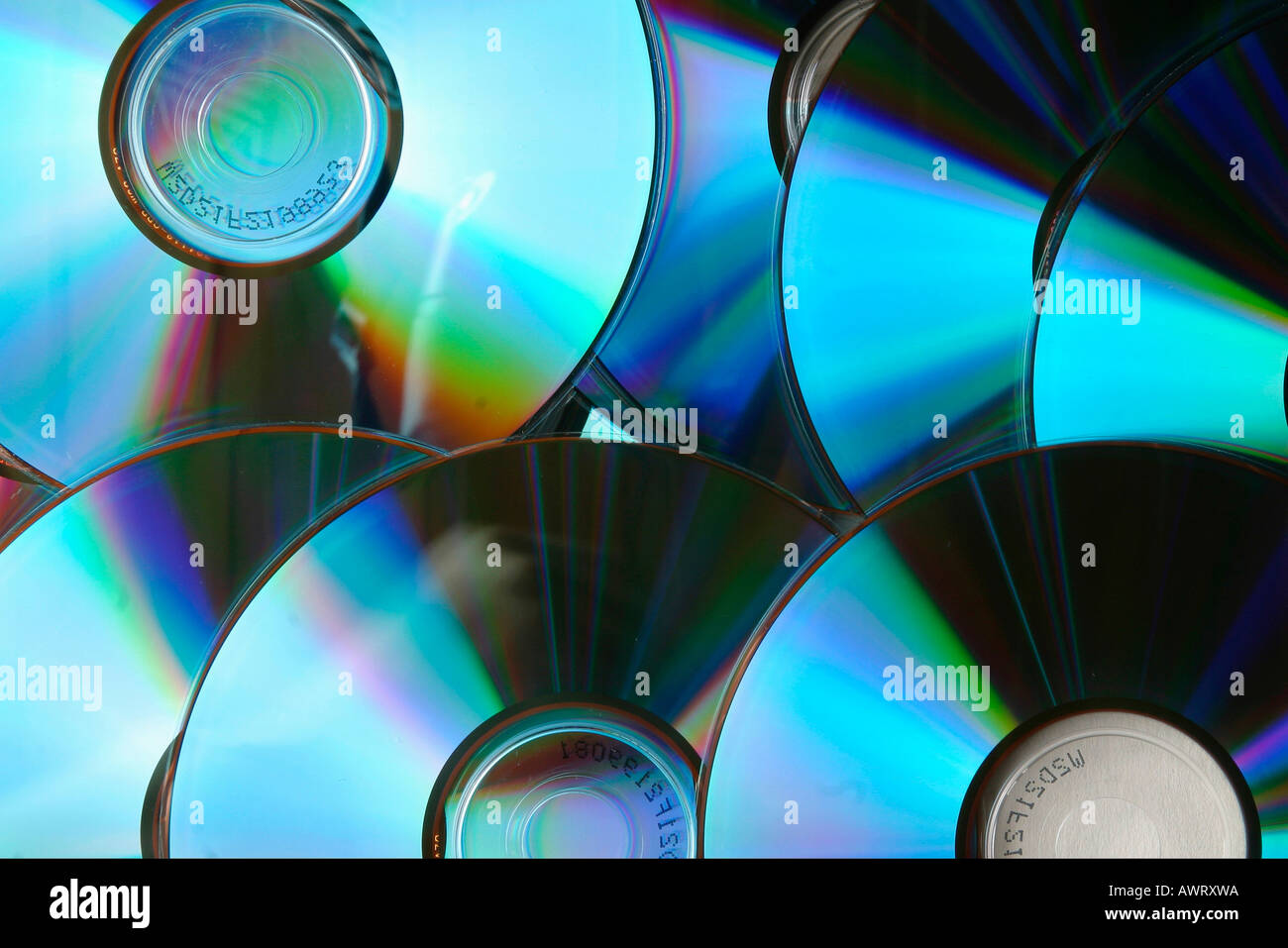 CD, Compact disk, disks, blank Stock Photo