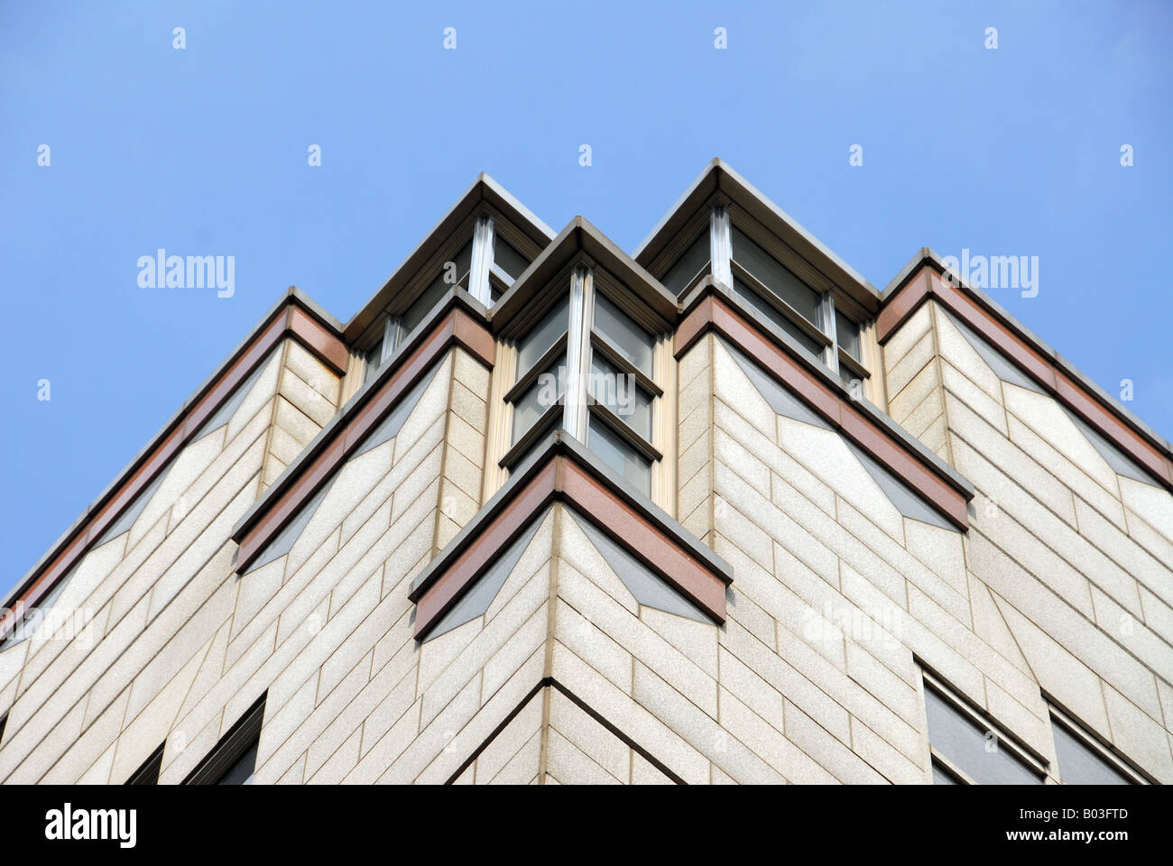 Architectural detail corner aspect Stock Photo