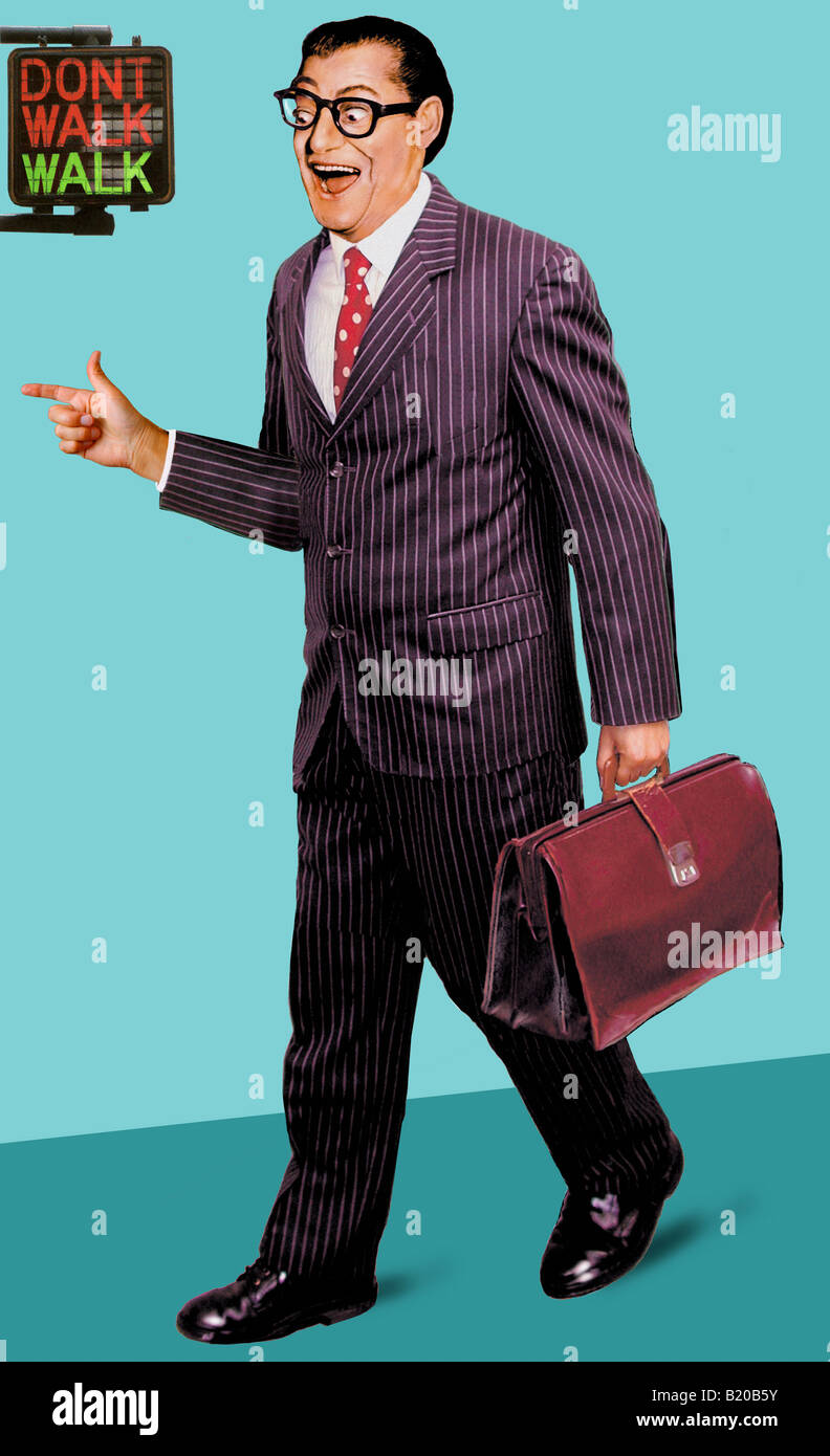 Pointy Businessman Stock Photo