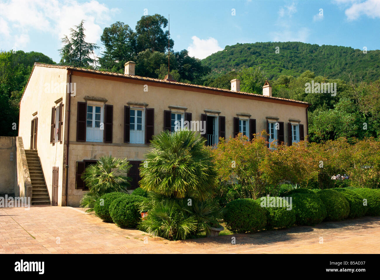 The Villa San Martino Napoleon s summer residence 4 miles from Ponteferraio on the island of Elba Italy Europe Stock Photo