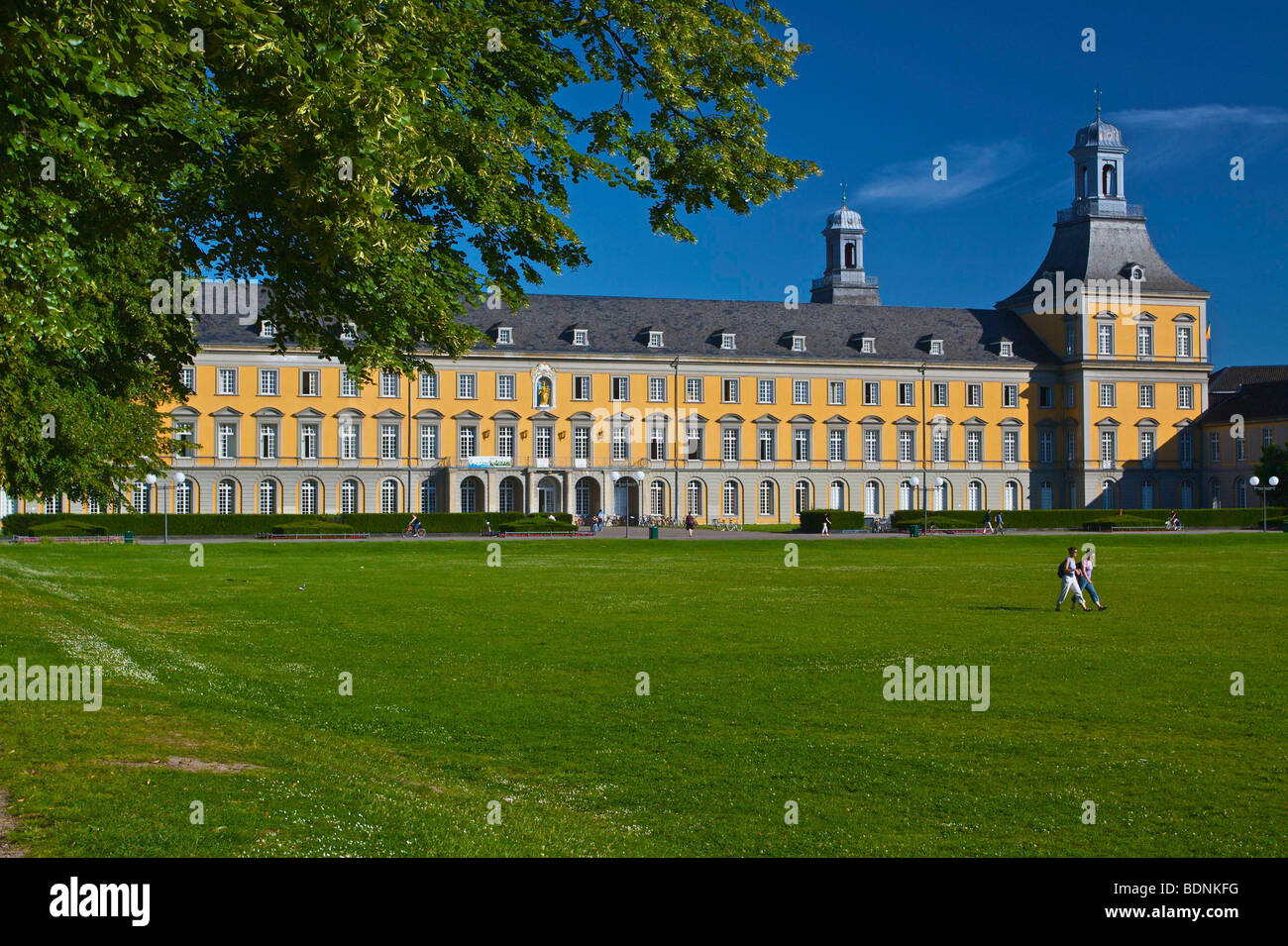 Main Building, Rhenish Friedrich Wilhelm University, a former palace of the Elector of Cologne, Bonn, North Rhine-Westphalia, G Stock Photo