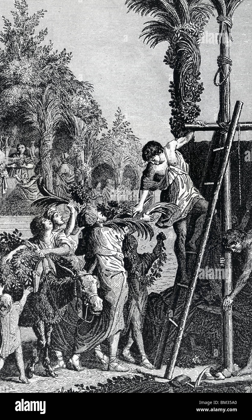 Josiah's Passover by Jules Peronard, illustration, (18th C) Stock Photo