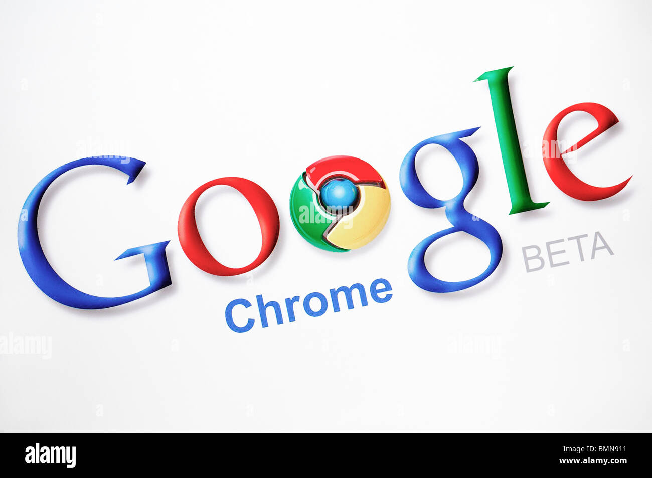 Google Chrome Web Browser Screenshot Stock Photo