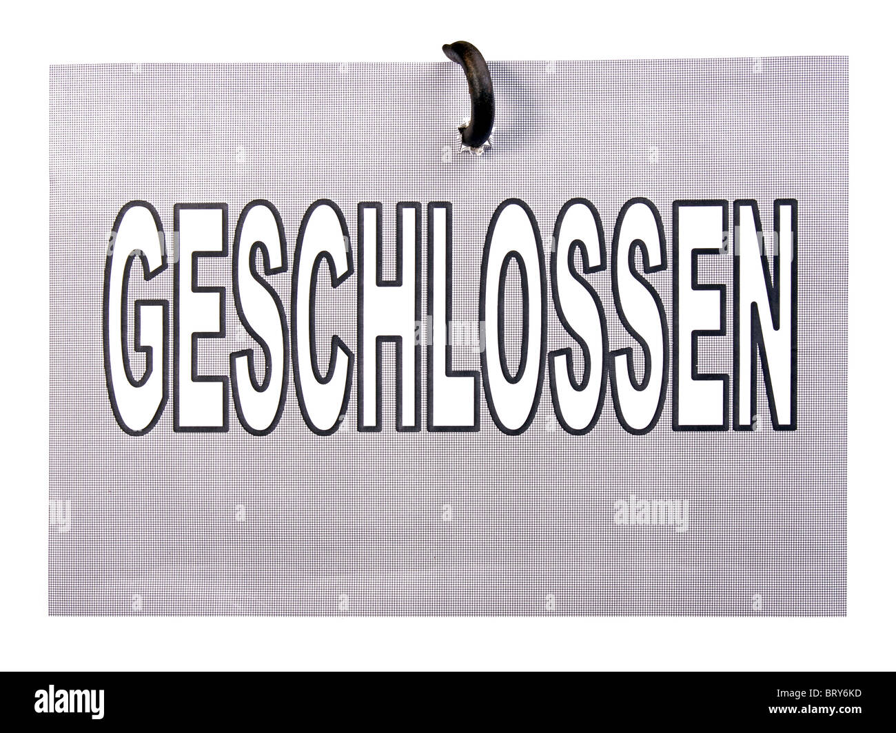 Closed - geschlossen sign Stock Photo