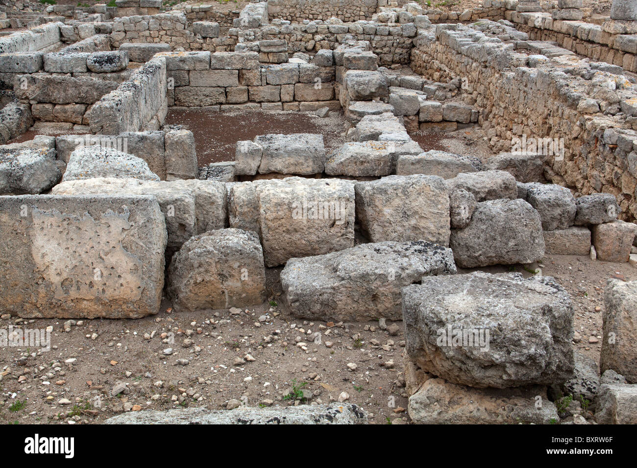 Achaeological site, Egnazia, Apulia, Italy Stock Photo