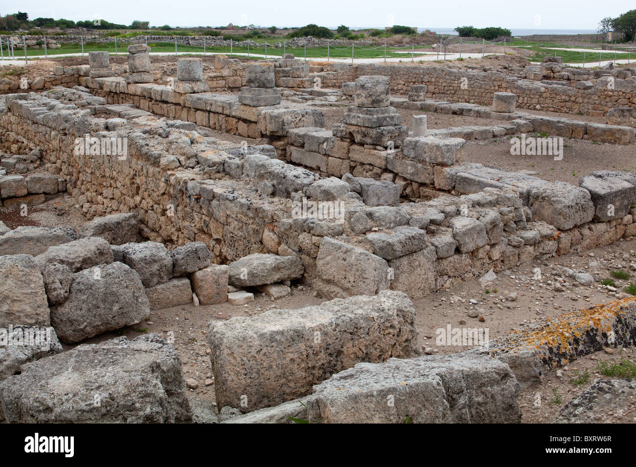 Achaeological site, Egnazia, Apulia, Italy Stock Photo