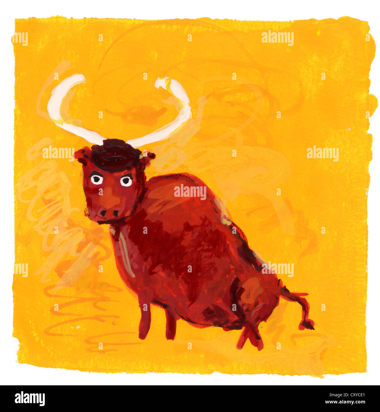 Taurus, horoscope sign, illustration Stock Photo