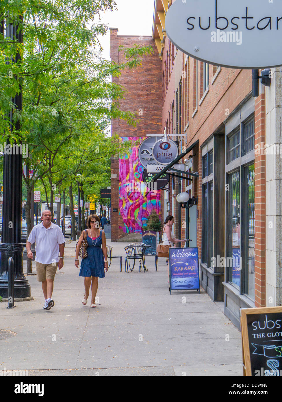 Short North area of Columbus Ohio United States Stock Photo