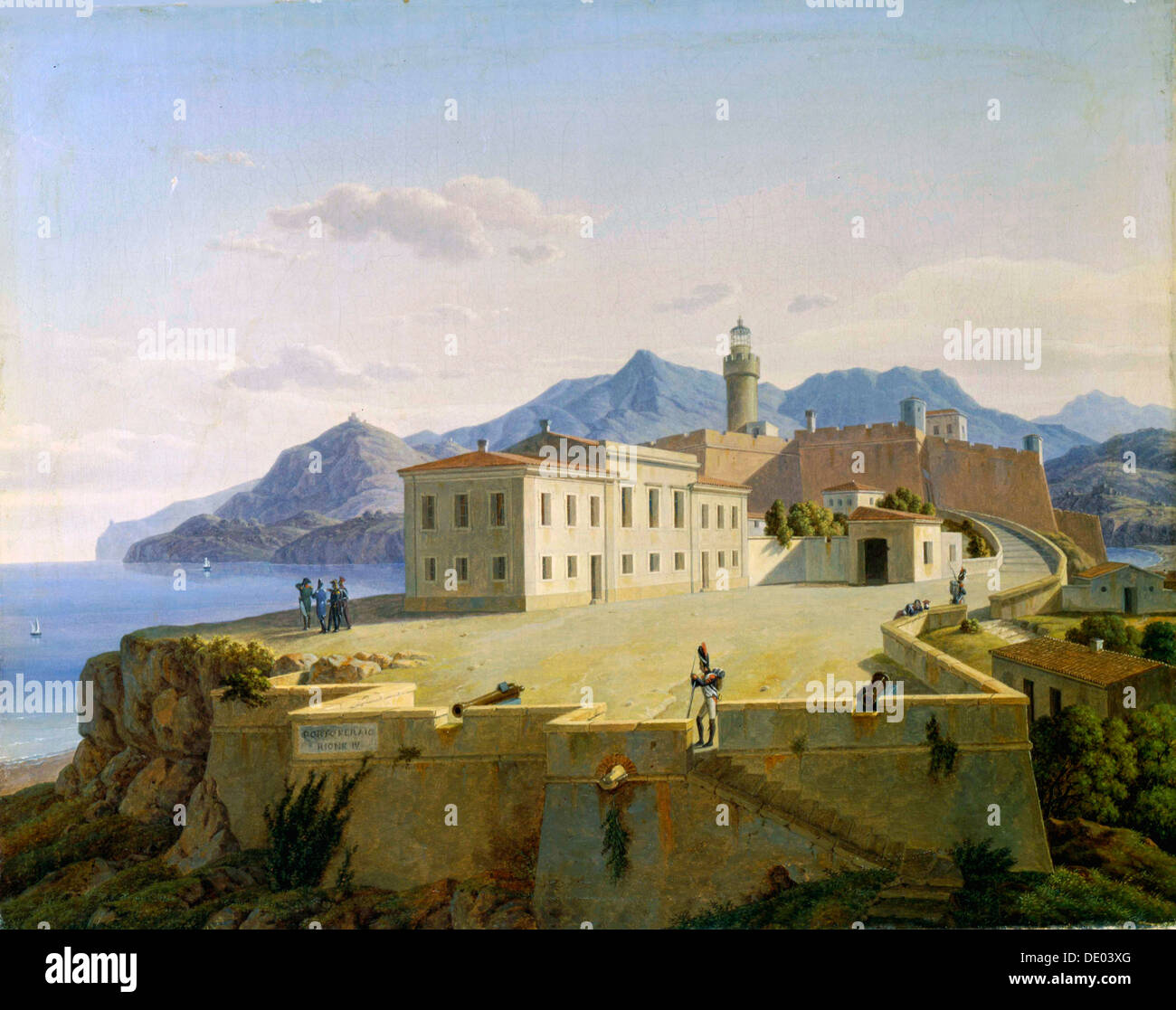 'Napoleon Bonaparte in Portoferraio', 1814 (1839).  Artist: Leo von Klenze Stock Photo