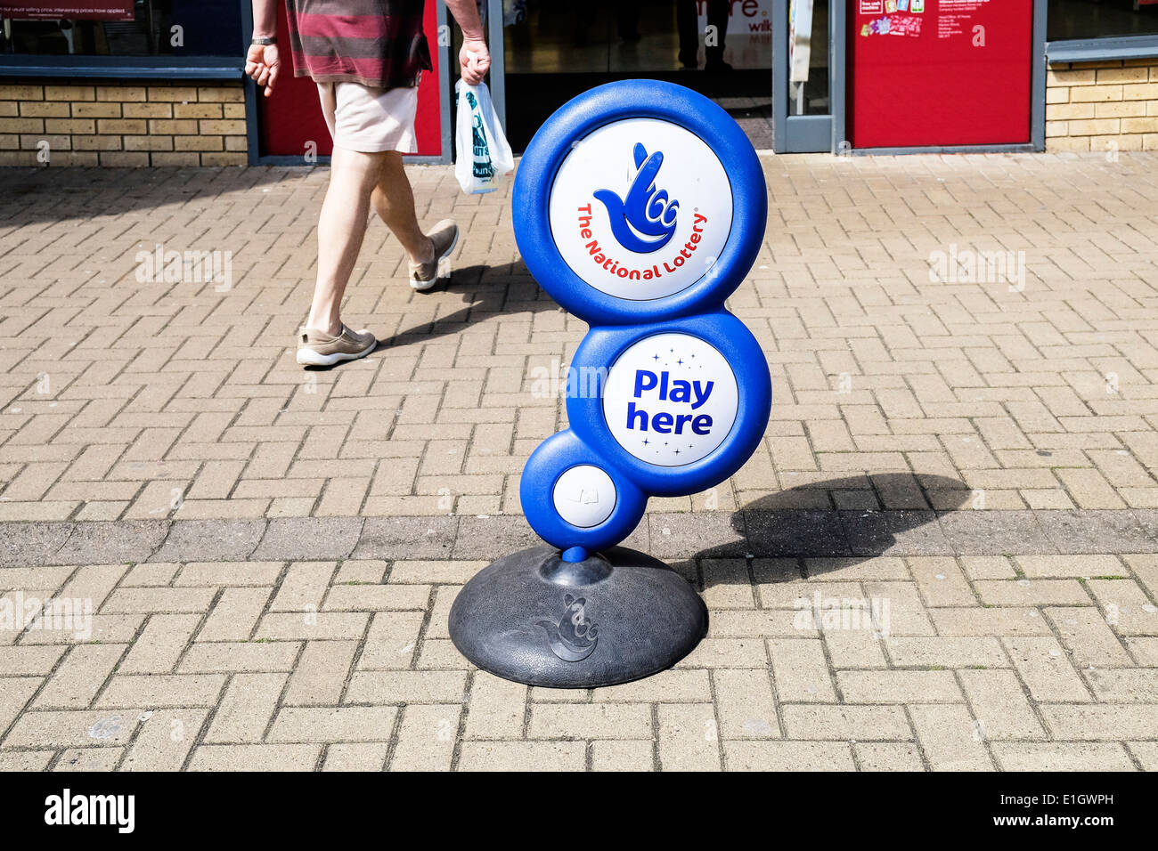 The symbol for the National Lottery. Stock Photo