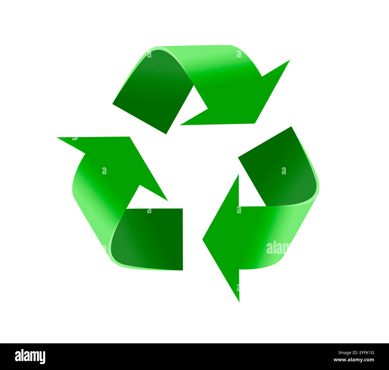 Recycling symbol Stock Photo