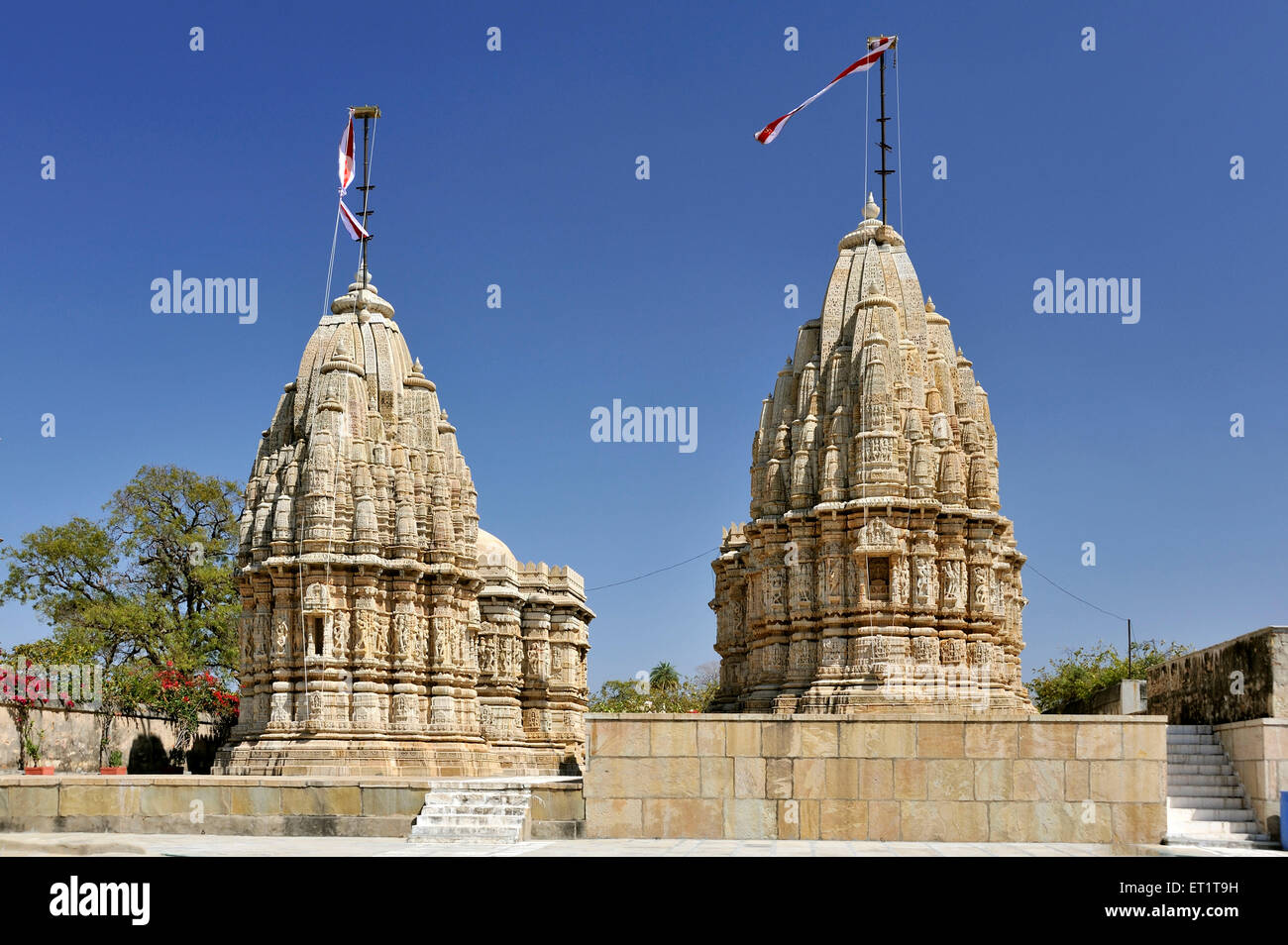 Jain shwetambar temple sat bis deori in chittorgarh rajasthan india Asia Stock Photo